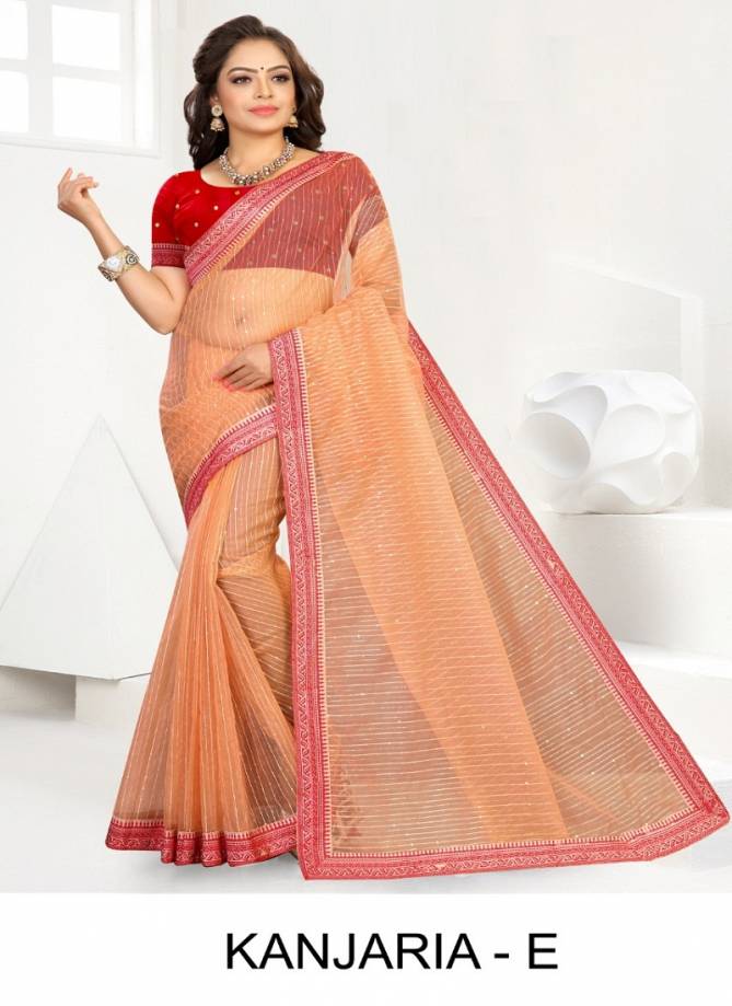 Ronisha Kanjaria Latest Fancy Ethnic Wear Festive Wear Stylish Designer Organza Silk Saree Collection